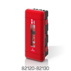 Пенал для огнетушителя REGON, 335х715х240 мм, d-150/170 мм, красный/черный, Daken 82120