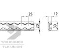 Рейка такелажная / анкерная S-Line с профилем Airline 4000, 2413х30х12 мм, сталь, Suer 142138791