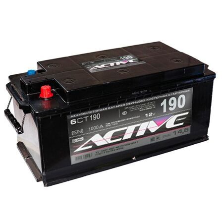 Аккумуляторная батарея АКТЕХ ACTIVE FROST 6СТ-190 Евро, полярность (+/-)