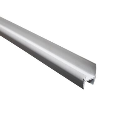 Профиль ПВХ (уплотнитель) для полотна ворот, 28/31 мм, L-2700 мм, жестко-мягкий, серый, Suer 108071439