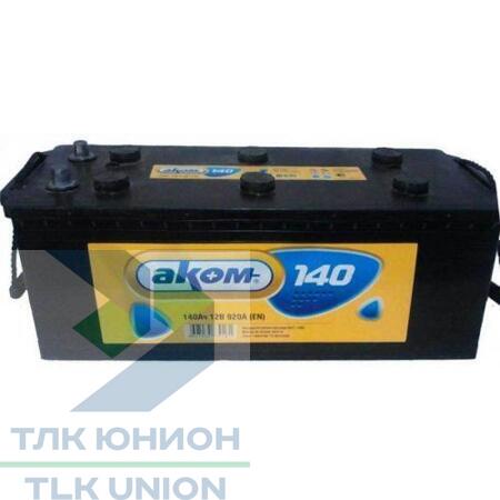 Аккумуляторная батарея АКОМ 6СТ-140 Евро, полярность (+/-)
