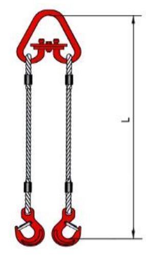 Строп канатный двухветвевой 2СК РОМЕК вид 2