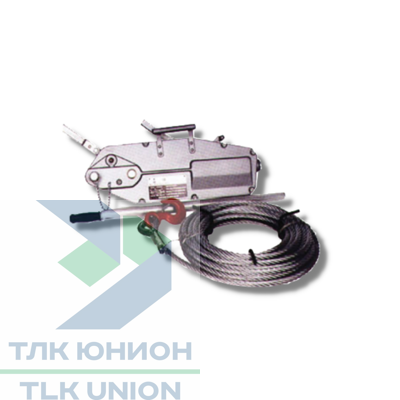 Монтажно-тяговый механизм МТМ-0,8, 800 кг, канат 8,4 мм, 10 метров