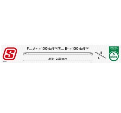 Шарнирная опорная алюминиевая балка Suer S-Line 142138725 для стальной направляющей рейки вид 2