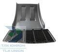 Крыло 400х670х700х670 мм, брызговик 300х370 мм, кроншт. 40/42 мм, Suer 181378062