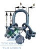 Звено подъемное B4 с соединительными звеньями для 3-х и 4-х ветвевых цепных стропов, 22 мм, Dolezych 49057322