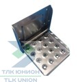 Подножка откидная с перфорацией 178х188 мм, оцинкованная сталь, СП.10.ОП