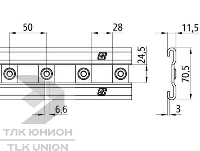 Рейка направляющая Suer S-Line 3010-GS 142138610 вид 2