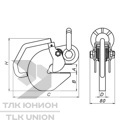Захват торцевой для труб ZT-12, г/п 2000/4000 кг, РОМЕК