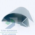 Профиль угловой облицовочный алюминиевый (окантовка), 100x100мм, 1м (SP)