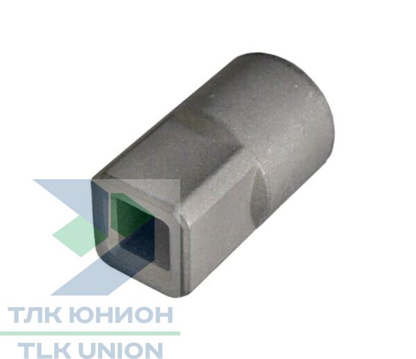 Адаптер нижний наружный под квадрат для трубы натяжения тента d-27 мм, Bozamet 027.110