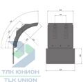 Крыло 450х670х700х670 мм, брызговик 400х520 мм, кроншт. 40/42 мм, Suer 181378068