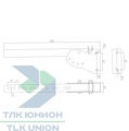 Кронштейн боковой защиты, 520 мм, оцинкованный, СП.КБЗ.520