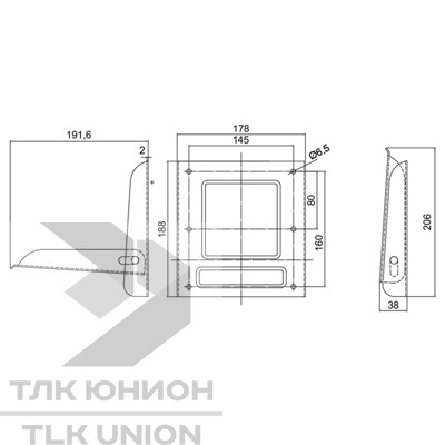Ступень откидная на борт прицепа СП.10.ОП вид 3