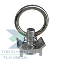 Фитинг одинарный с кольцом к такелажной рейке, LC 500 daN, Dolezych DDFE000C00