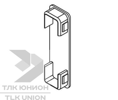 Крышка пластиковая к профилю вид 2