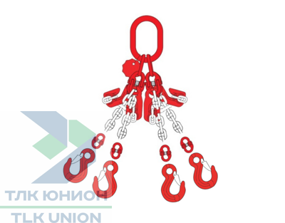 Строп 4СЦ DoKett, крюки OS, крюки-укоротители, 4,25т, 5м, Dolezych 19280804.5