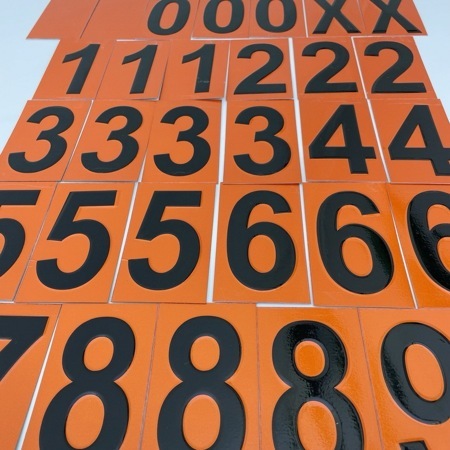 Набор цифр (сменных кодов) для наборной таблицы «ОПАСНЫЙ ГРУЗ», 33шт, 120х70мм