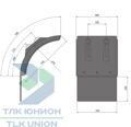 Крыло 400х670х700х670 мм, брызговик 350х370 мм, кроншт. 40/42 мм, Suer 181378063