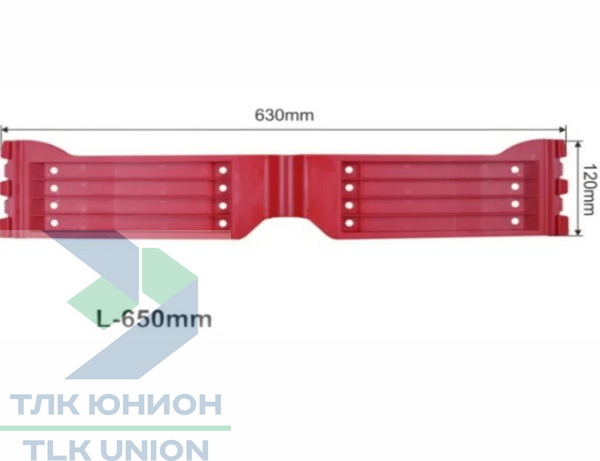 Шарнир пластиковый для сдвижной крыши Versus, 650мм, Bozamet 69.V.04_650
