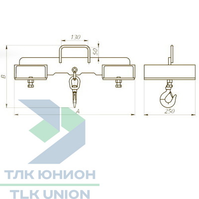 Навесное для перемещения груза на крюке NVP вид 2