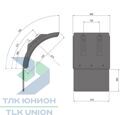 Крыло 400х670х700х670 мм, брызговик 300х370 мм, кроншт. 40/42 мм, Suer 181378062