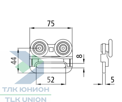 Ролик для сдвижной крыши 660085800 вид 4