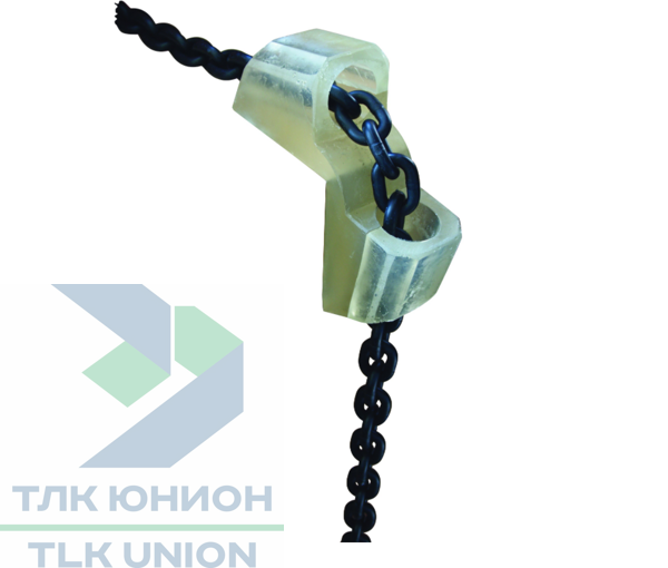 Уголок для защиты кромок DoLex для цепей и тросов, d-50мм, L-125мм, Dolezych 45150040