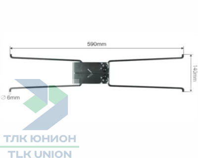 Шарнир стальной для крыши Schmitz 334852, 590мм, Suer 670736001