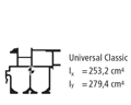 Профиль Universal Classic для сдвижной крыши Edscha, 9500 мм, Suer 660903044
