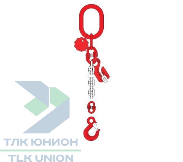 Строп 1СЦ DoKett, крюк OHS, крюк-укоротитель, 1,12т, 1м, Dolezych 19270601.1