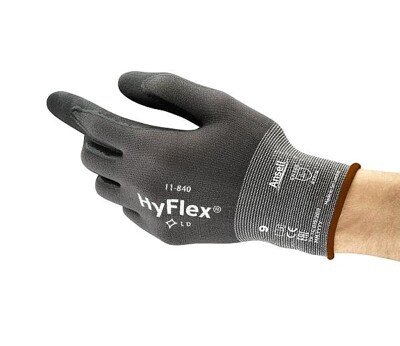 Перчатки Ansell HyFlex 11-840 с неполным нитриловым покрытием, размер 8, Ansell Limited 11-840