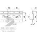 Рейка такелажная / анкерная с круглым отверстием 1804, 3048х84х12 мм, оцинкованная сталь, Suer 142138598