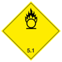 Знак опасности 5.1 Окисляющиеся вещества вид 1