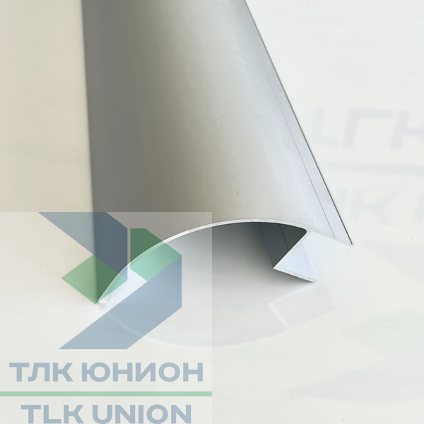 Профиль угловой облицовочный алюминиевый (окантовка), 100x100мм, 1м (GS)