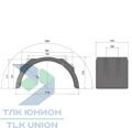 Крыло заднего колеса H-PE 65.1100.18-IKK SG, 650х570х1750х1140х550 мм, пластик PP-EPDM, с кронштейнами 40/42 мм, Suer 181378018