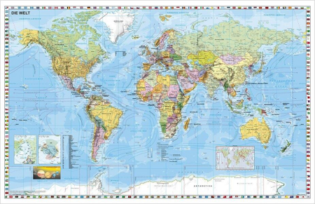Политическая карта мира (английский язык)