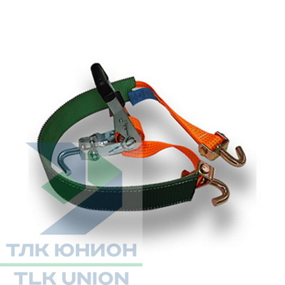 Стяжной ремень для автовоза LC 2000 daN, 50мм, 3,5м, РОМЕК 50.20.3.1.1.A.3500 RT