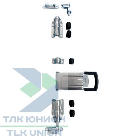 Замок штанговый для штанги 22 мм с ручкой PUSH 2, сталь оцинкованная, ШЗВЗ/РUSH2/22