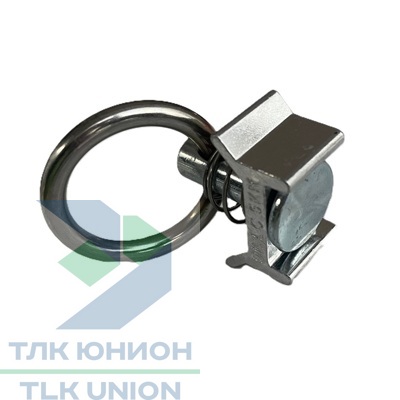Фитинг одинарный с кольцом к такелажной рейке, LC 500 daN, Dolezych DDFE000C00 вид 3