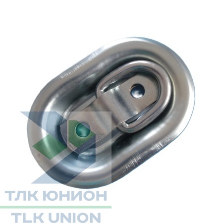 Крепежная петля (проушина) в лотке 150х100мм на 2 болта, оцинкованная сталь, СП.12.ПКГП25