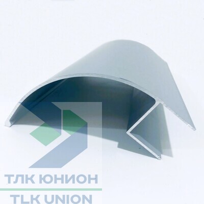 Профиль угловой облицовочный алюминиевый (окантовка), 100x100мм, 1м (SP)
