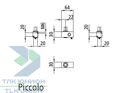 Натяжитель тента PICCOLO, 63х30х30 мм, тип "кубик" под квадрат 12 мм, Suer 670900005