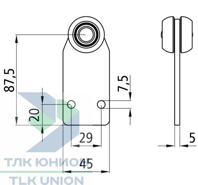Каретка для сдвижного механизма Edscha, Suer 660830060 вид 2