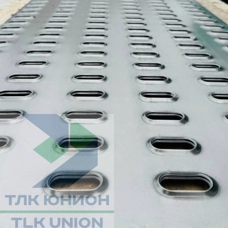 Настил перфорированный для эвакуаторов, 2500х625 мм, черный, СП12НЧ25/625