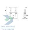 Крепежная скоба с пластиной и гайками, 80х90 мм, 1000 daN, Suer 295131888