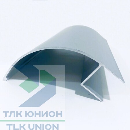 Профиль угловой облицовочный алюминиевый (окантовка), 100x100мм, 1м (SP)