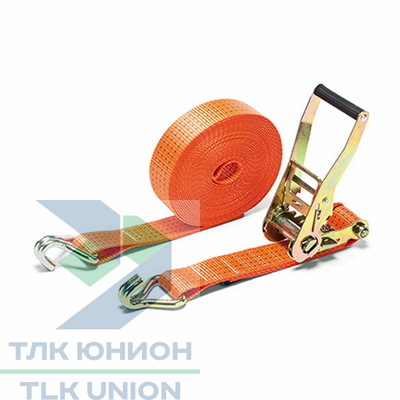 Стяжной ремень LC 2000/4000 daN, двойн. крюки, 6м, 50мм, РОМЕК 50.20.3.0.6000