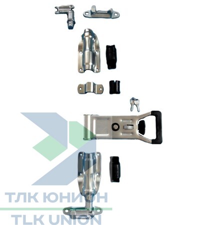 Замок штанговый для штанги 27 мм с ручкой PUSH Light, сталь оцинкованная, ШЗВЗ/РUSHL27
