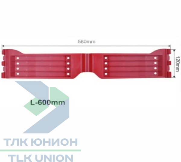 Шарнир пластиковый для сдвижной крыши Versus 242-01006, 600мм, Suer 670736018